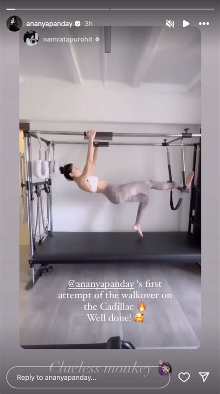 Ananya Panday in Two-Piece Workout Gear is a "Clueless Monkey"