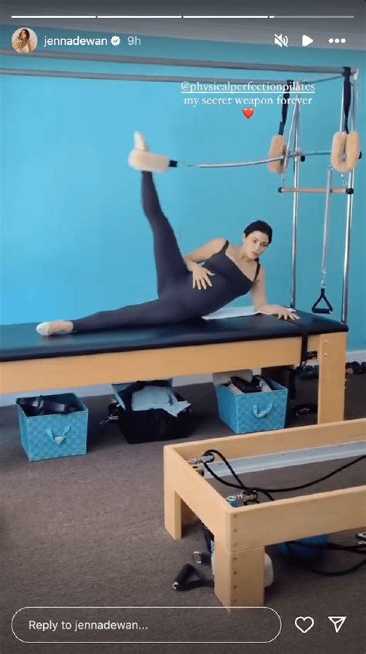 Jenna Dewan in Two-Piece Workout Gear Shares "My Secret Weapon"