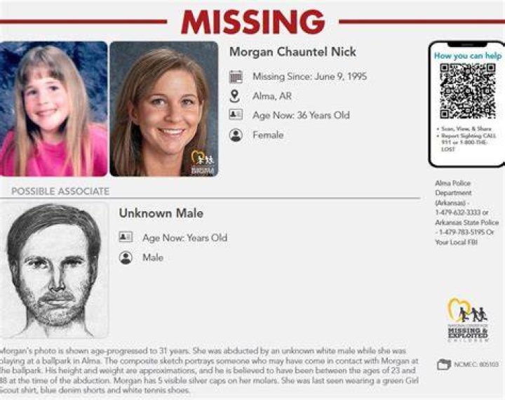 Morgan Nick Missing Update, Arkansas abducted child still missing for three decades