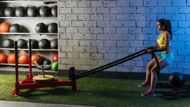 Paige VanZant In Workout Gear Does Sled Exercises At the Gym — Celebwell