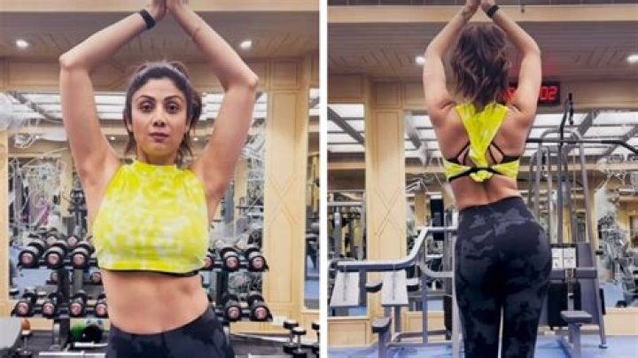 Shilpa Shetty In Workout Gear Dances At the Gym: “Stay Motivated!”