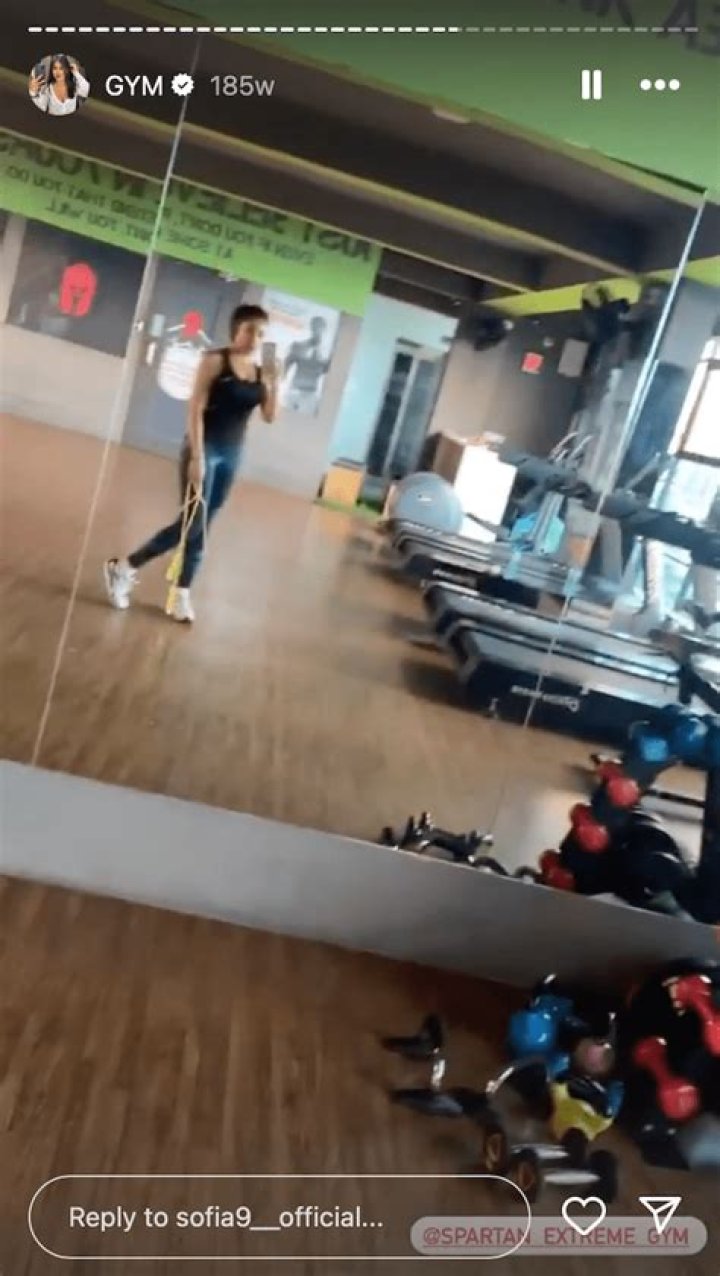 Sofia Ansari in Two-Piece Workout Gear is "Looking Hot" 