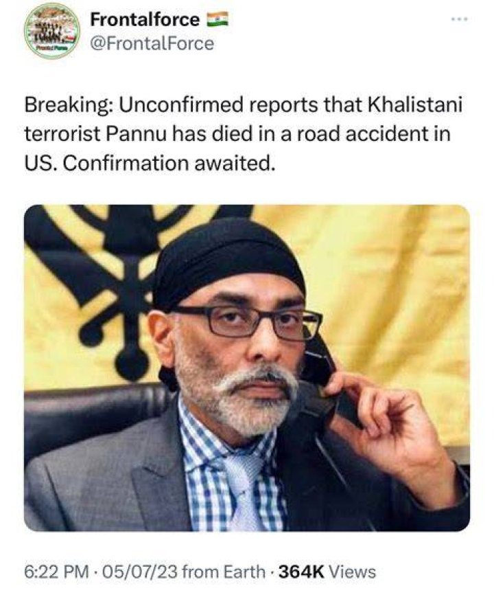 Who Was Chief Gurpatwant Singh Pannu? Khalistani Separatist and SFJ Founder Dies in Road Accident in US